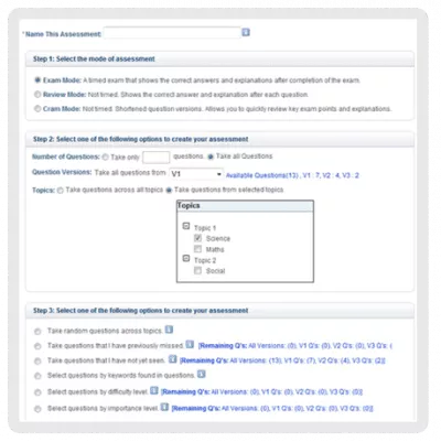 Personalized Practice Tests